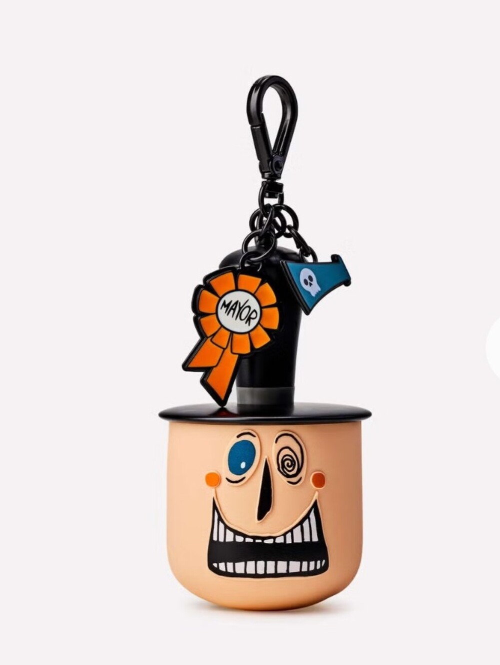 Novelty Orange Character Hand Sanitizer Holder Keychain